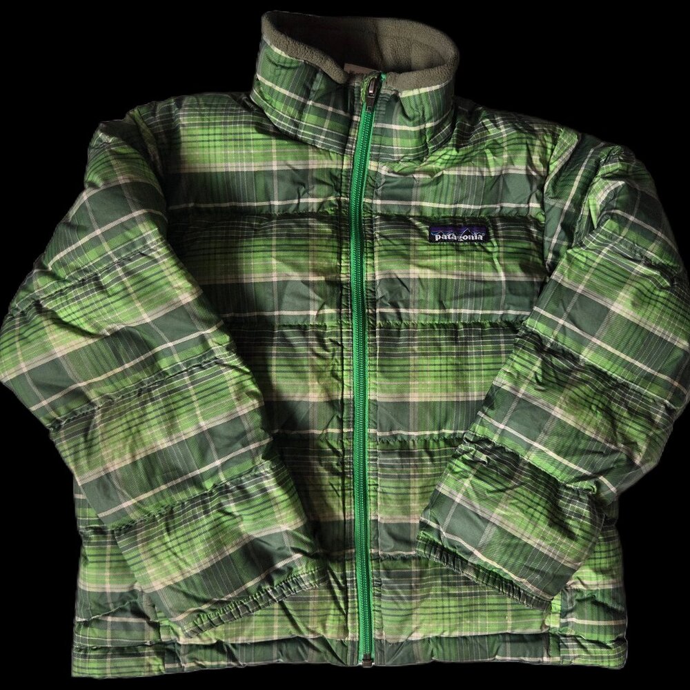 Green Patagonia Down Jacket - Size XS (5-6)
